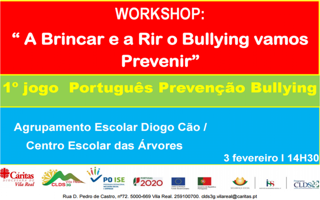 Jogo Tabuleiro – A Brincar e a Rir o Bullying Vamos Prevenir